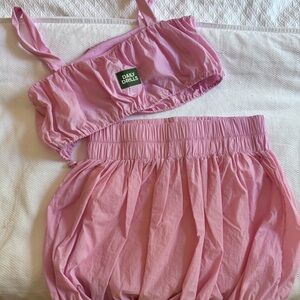 DAILY DRILLS BUBBLE SKIRT AND BRA SET